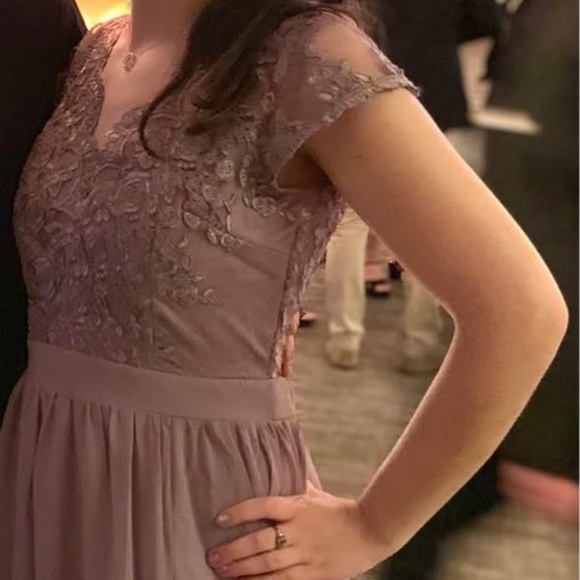 Mauve Formal Dress, Size Medium - Picture 4 of 5